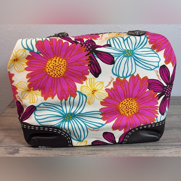 Brighton *NWT* Women’s Large Canvas Hand Bag  Braided Handles/Straps & Dust Bag - Picture 10 of 15